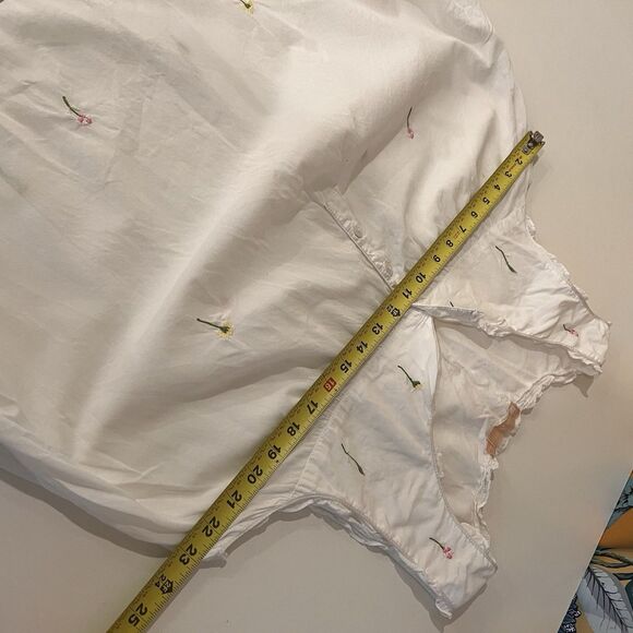 La Cera Nightgown w Pockets Sz XL Embroidered Cottagecore Floral 100% Cotton - Picture 10 of 11